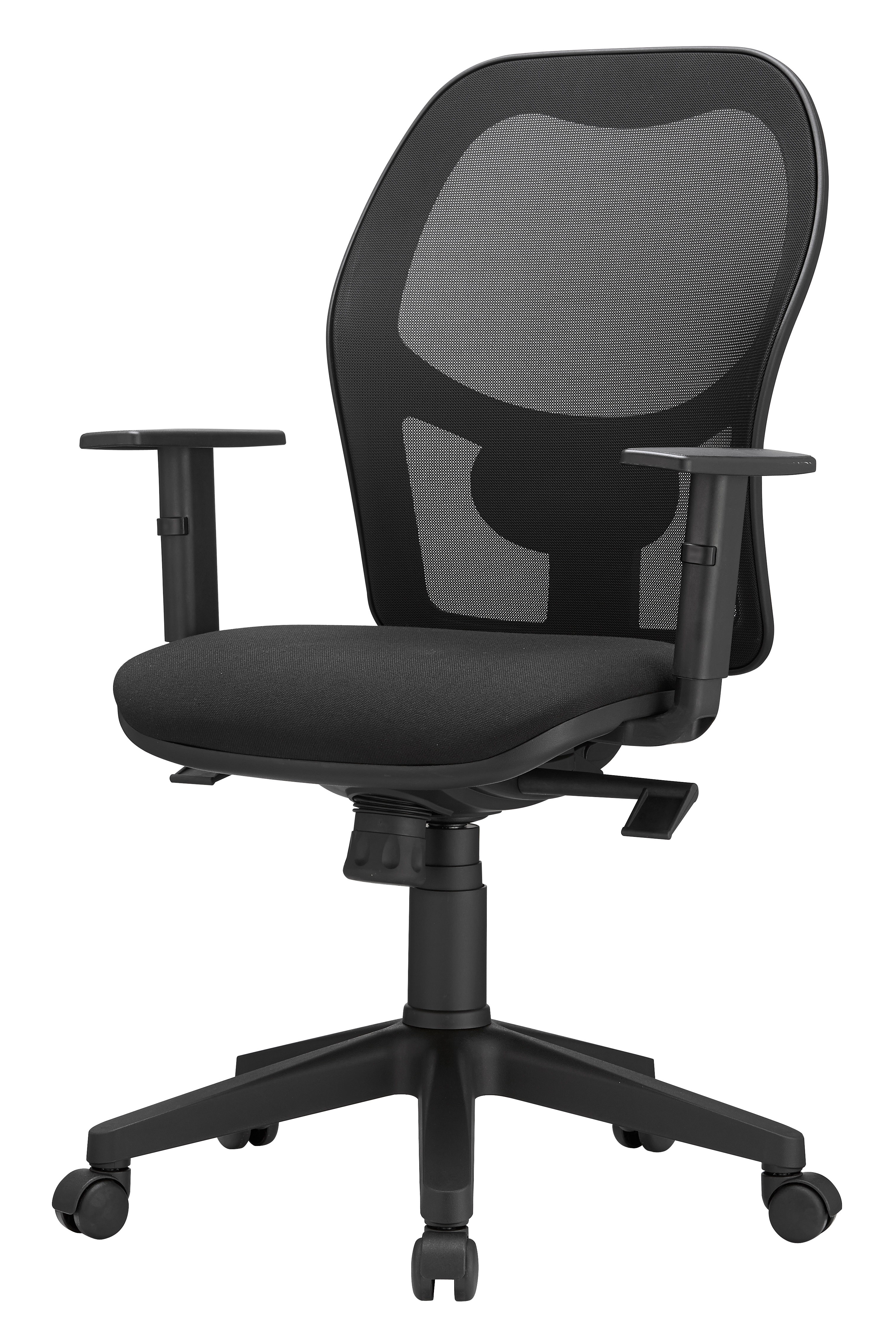 Chaise Président Q3 avec repose tête - Dossier en mesh - Assise en mousse tapissée
